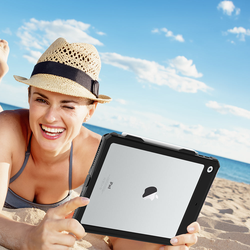 IP68 Waterproof Drop-proof Dust-proof Tablet Cover Swimming Rafting Protective Case for iPad 10.2 (2021) (2020) (2019) IP68 Waterproof Drop-proof Dust-proof Tablet Cover Swimming Rafting Protective Case for iPad 10.2 (2021) (2020) (2019)